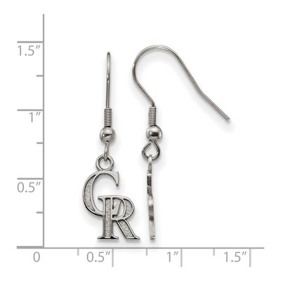 Colorado Rockies Stainless Steel Dangle Earrings – view 4