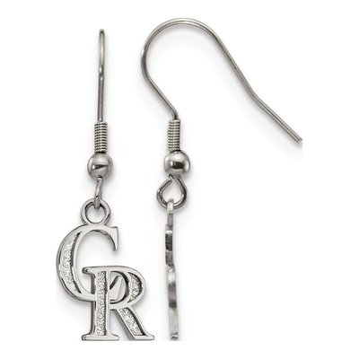 Colorado Rockies Stainless Steel Dangle Earrings