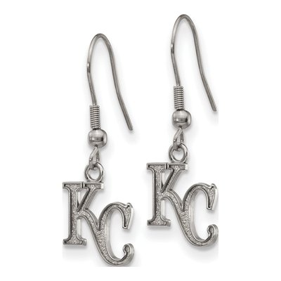 Kansas City Royals Stainless Steel K-C Dangle Earrings – view 3