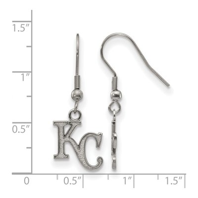 Kansas City Royals Stainless Steel K-C Dangle Earrings – view 4