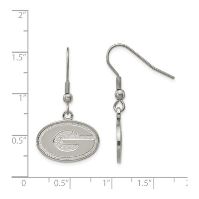 University of Georgia Stainless Steel Of Letter G Dangle Earrings – view 2