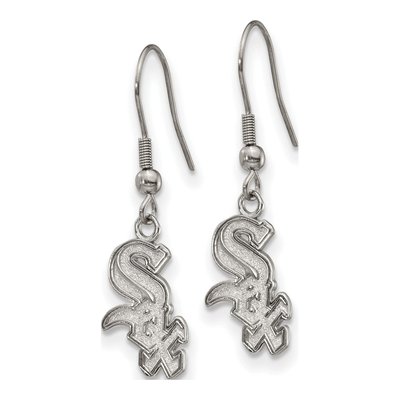 Chicago White Sox Stainless Steel Dangle Earrings – view 3