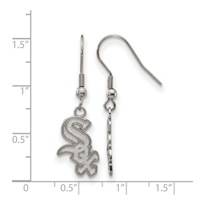 Chicago White Sox Stainless Steel Dangle Earrings – view 4