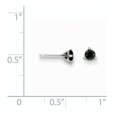 14K White Gold 1/4 ct tw 3mm Round Diamond Stud Earrings – view 6