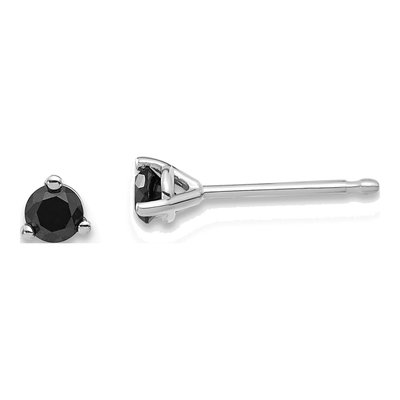 14K White Gold 1/4 ct tw 3mm Round Diamond Stud Earrings