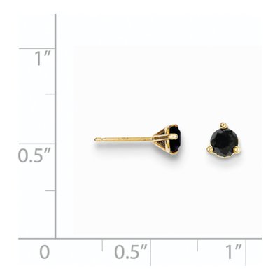 14K Yellow Gold 1/2 ct tw 3.7mm Round Diamond Stud Earrings – view 6