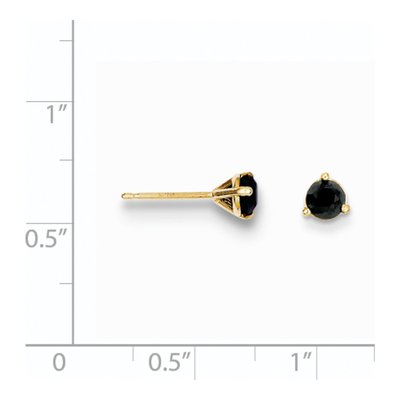 14K Yellow Gold 3/4 ct tw 4.3mm Round Diamond Stud Earrings – view 6