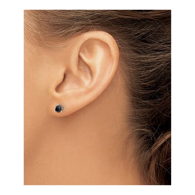 14K White Gold 3/4 ct tw 4.3mm Round Diamond Stud Earrings – view 5