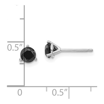14K White Gold 3/4 ct tw 4.3mm Round Diamond Stud Earrings – view 6
