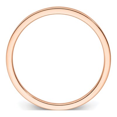 14K Rose Gold 1.2mm Stackable Wedding Band – view 3