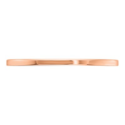 14K Rose Gold 1.2mm Stackable Wedding Band – view 4