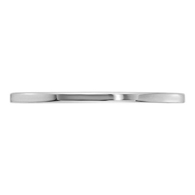 14K White Gold 1.2mm Stackable Wedding Band – view 4