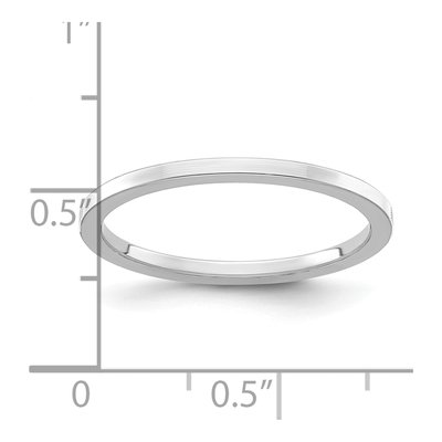 14K White Gold 1.2mm Stackable Wedding Band – view 6