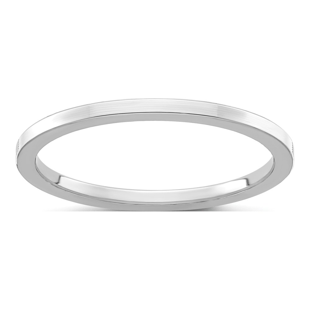 14K White Gold 1.2mm Stackable Wedding Band