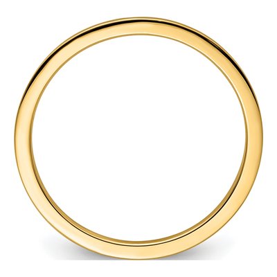 14K Yellow Gold 1.2mm Thin Stackable Wedding Band – view 3