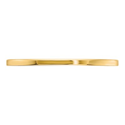 14K Yellow Gold 1.2mm Thin Stackable Wedding Band – view 4