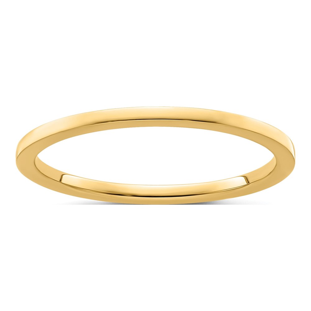 14K Yellow Gold Thin Stackable Band Ring