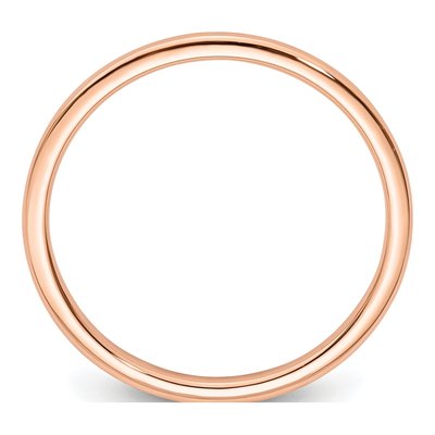 14K Rose Gold 1.2mm Thin Stackable Wedding Band – view 3