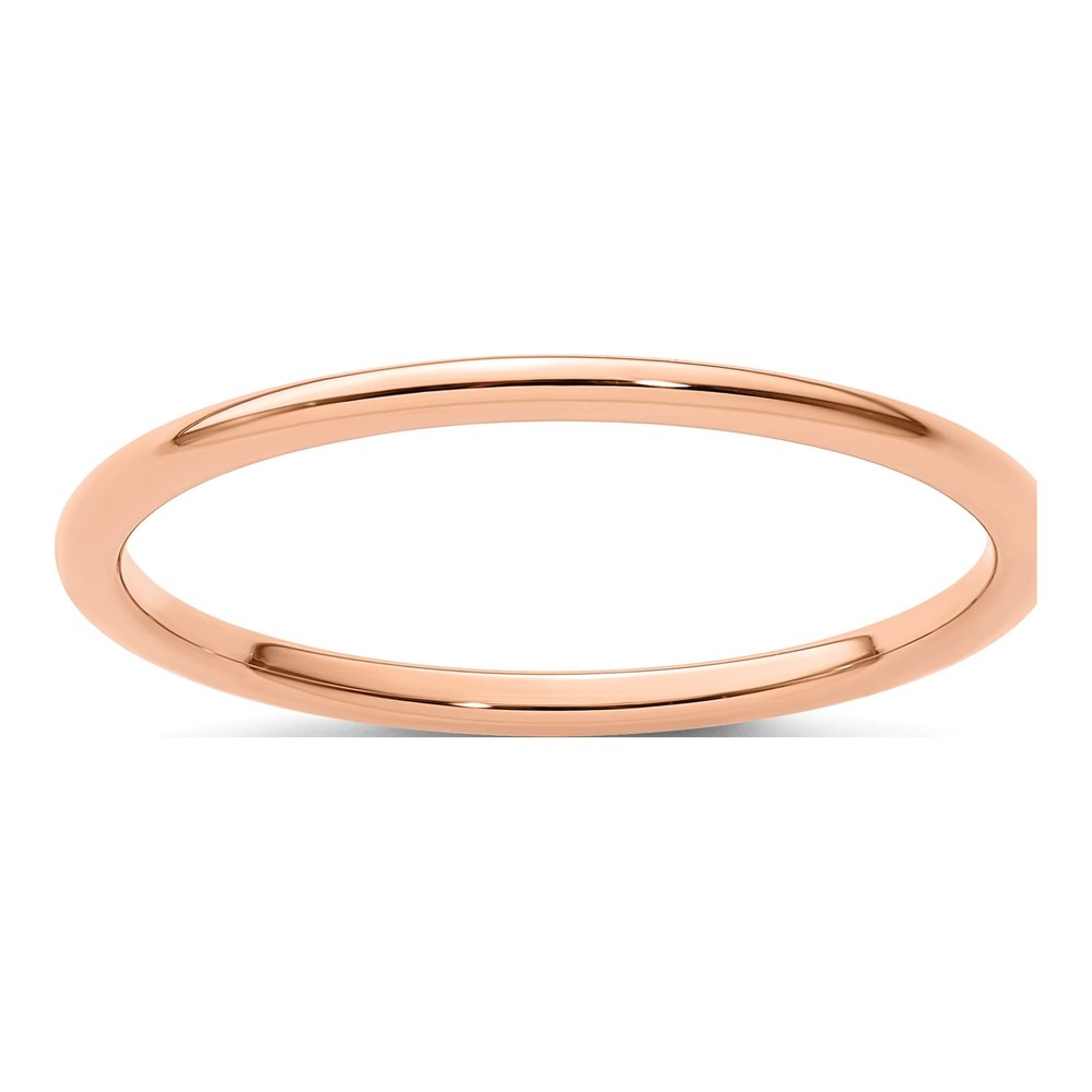 14K Rose Gold Thin Stackable Band Ring