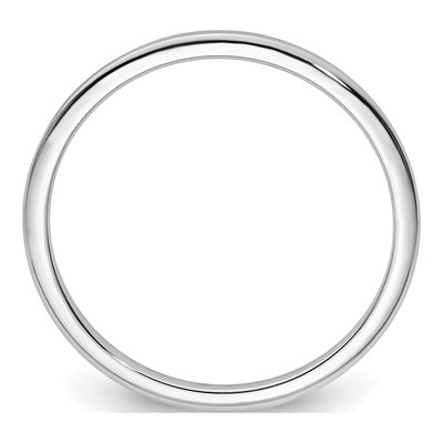 14K White Gold 1.2mm Stackable Wedding Band – view 3