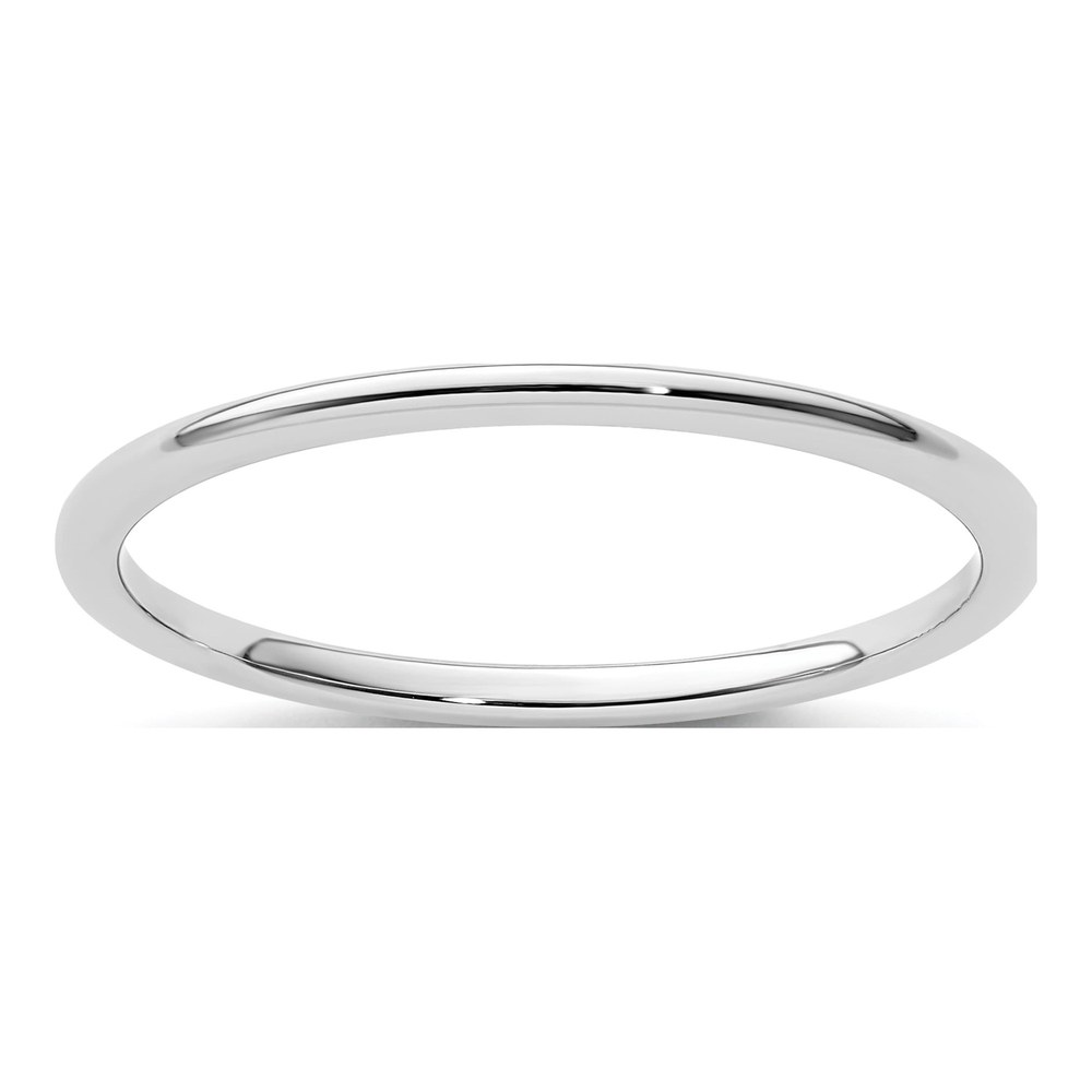 14K White Gold 1.2mm Stackable Wedding Band