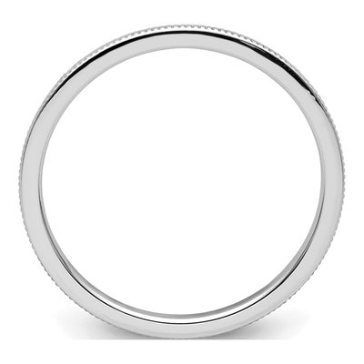 14K White Gold 1.2mm Milgrain Stackable Wedding Band – view 3