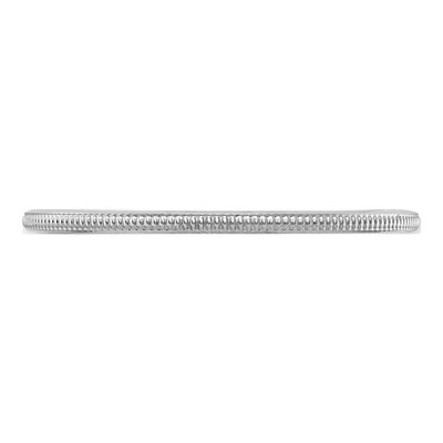 14K White Gold 1.2mm Milgrain Stackable Wedding Band – view 4