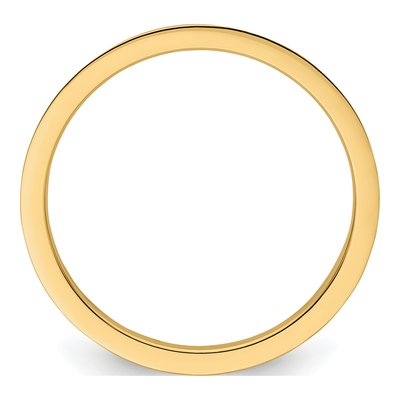 14K Yellow Gold 1.2mm Criss-Cross Stackable Wedding Band – view 3