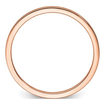 14K Rose Gold 1.2mm Stackable Wedding Band – view 3
