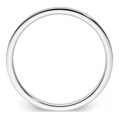 14K White Gold 1.2mm Stackable Wedding Band – view 3