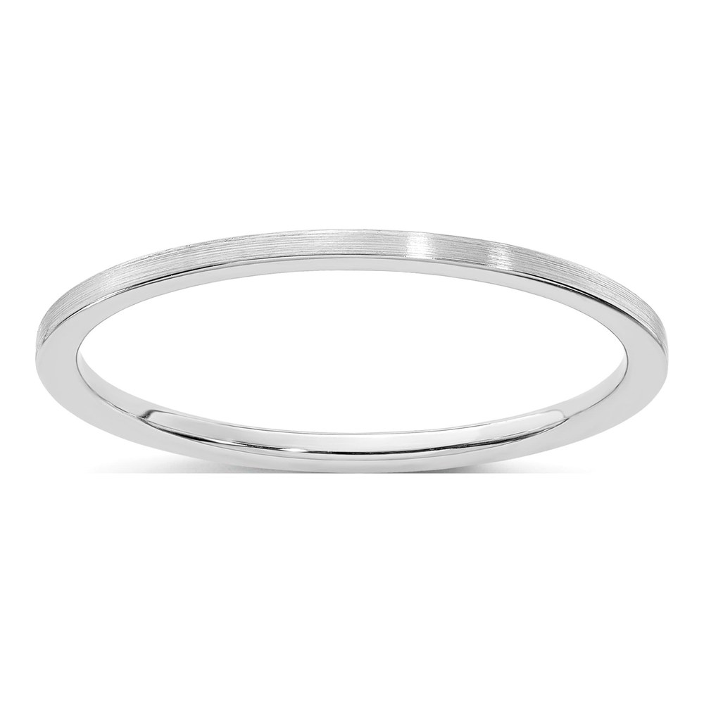 14K White Gold 1.2mm Stackable Wedding Band