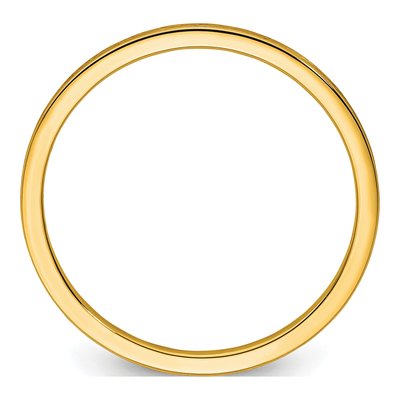 14K Yellow Gold 1.2mm Stackable Wedding Band – view 3