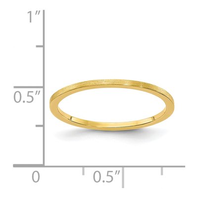 14K Yellow Gold 1.2mm Stackable Wedding Band – view 6
