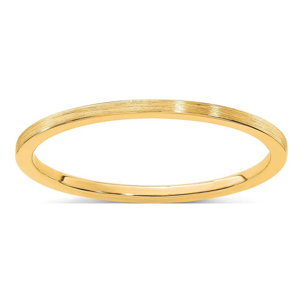 14K Yellow Gold 1.2mm Stackable Wedding Band