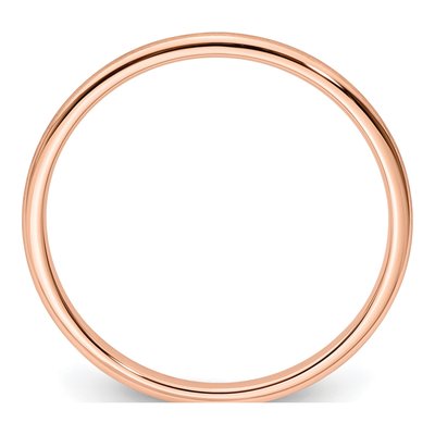 14K Rose Gold 1.2mm Stackable Wedding Band – view 3