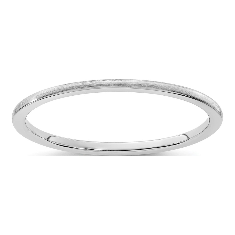 14K White Gold 1.2mm Stackable Wedding Band