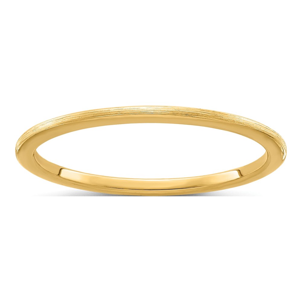 14K Yellow Gold 1.2mm Stackable Wedding Band