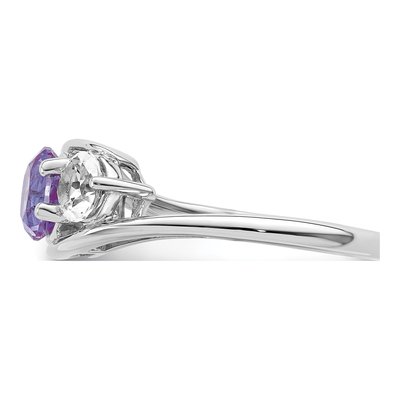 Sterling Silver Purple Topaz Sue Ring – view 3