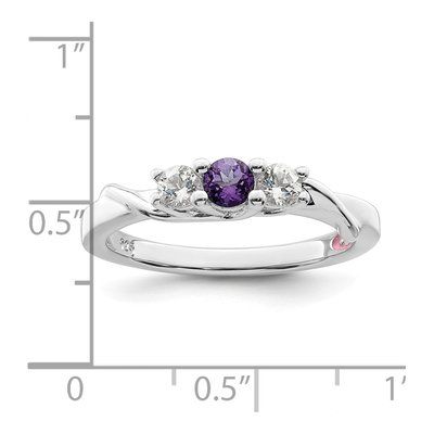 Sterling Silver Purple Topaz Joanna Ring – view 2