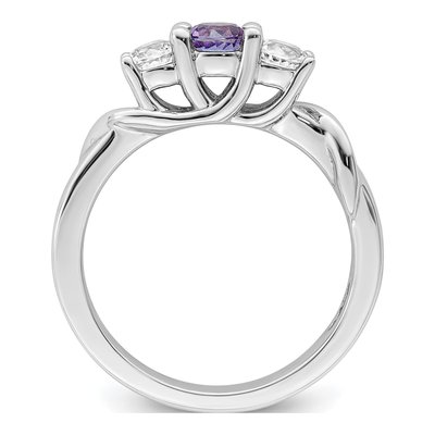 Sterling Silver Purple Topaz Joanna Ring – view 2