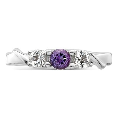 Sterling Silver Purple Topaz Joanna Ring – view 4