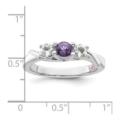 Sterling Silver Purple Topaz Joanna Ring – view 5