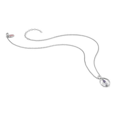 Sterling Silver Purple Topaz Pendant Necklace – view 4