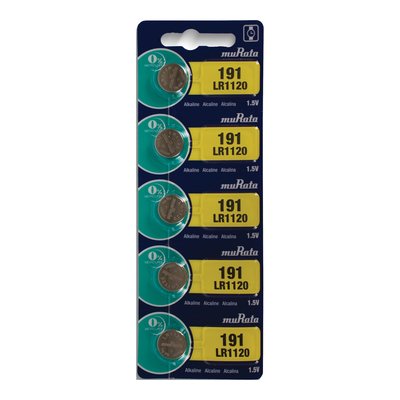 MuRata LR1120 Watch Batteries, Pack of 5