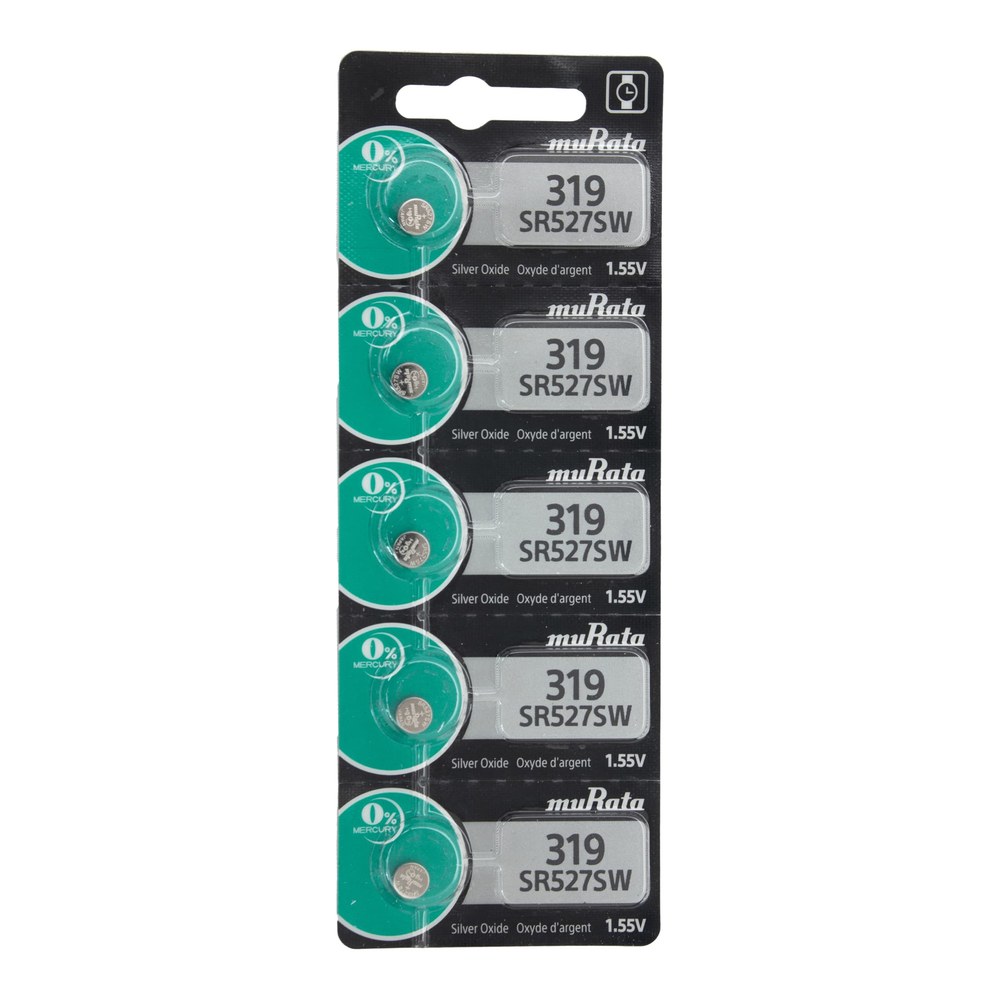 MuRata Type 319 Watch Batteries, Pkg of 5
