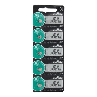 MuRata Type 319 Watch Batteries, Pkg of 5