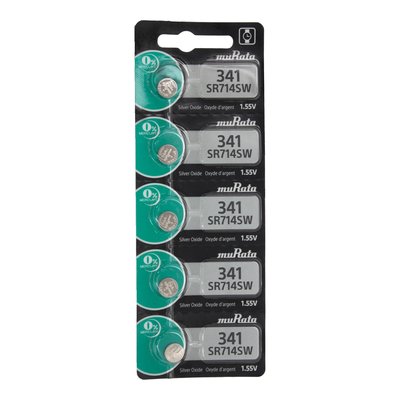 MuRata Type 341 Watch Batteries, Pkg of 5