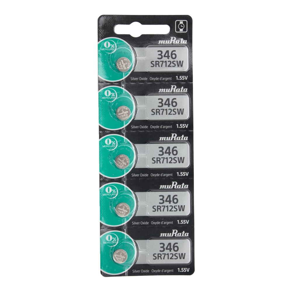 MuRata Type 346 Watch Batteries, Pkg of 5