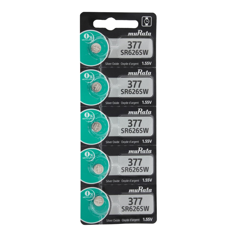 Type 377 Watch Battery 5-Pack