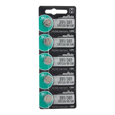 Murata 391/381 Watch Batteries - Pack of 5